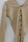 BASERANGE Taff Cardigan TOTVC-RC-WI23 Tan (TOTVC)
